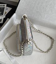 Chanel Clutch With Chain Iridescent Metallic Lambskin 15x21x7.5cm - 6