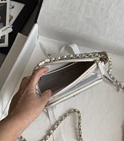 Chanel Clutch With Chain Iridescent Metallic Lambskin 15x21x7.5cm - 4