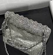 Chanel Mini 22 Handbag Silver 17x15x4cm - 5