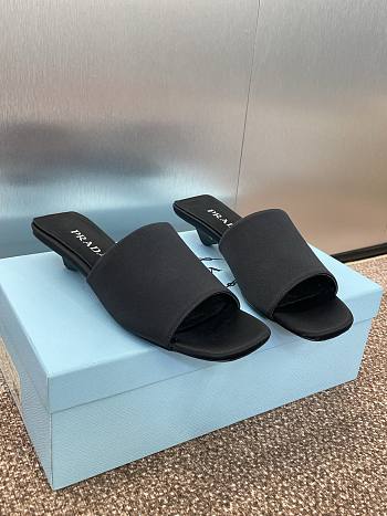 Prada Satin Black Pump 4cm