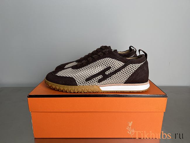 Hermes Jet Sneaker Brown - 1