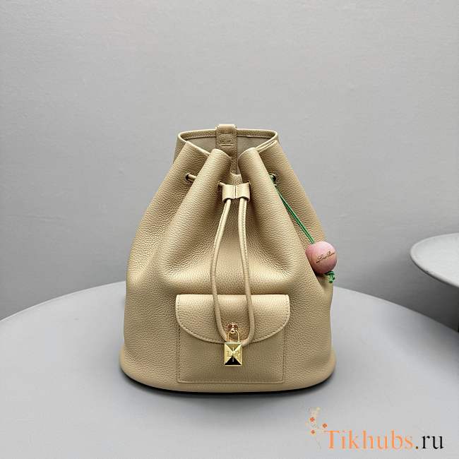Loro Piana Extra Drawstring Backpack L27 Beige 25x27x14cm - 1