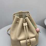 Loro Piana Extra Drawstring Backpack L27 Beige 25x27x14cm - 4