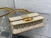 Dior 30 Montaigne Chain Bag Natural Oblique 25x16.5x8cm - 6