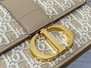 Dior 30 Montaigne Chain Bag Natural Oblique 25x16.5x8cm - 2