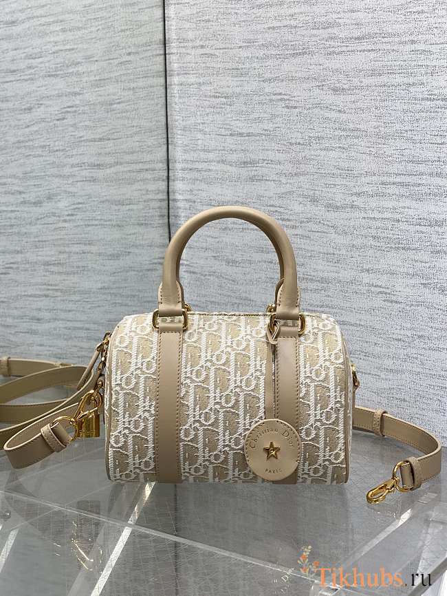Dior Groove 20 Bag Natural Oblique Jacquard 20.5x13.5x12cm - 1