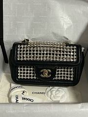 Chanel Evening 25P Flap Bag Black Gold 18cm - 1