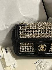 Chanel Evening 25P Flap Bag Black Gold 18cm - 6