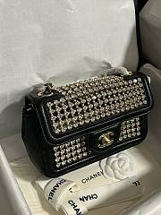 Chanel Evening 25P Flap Bag Black Gold 18cm - 3