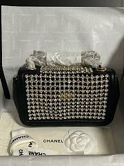 Chanel Evening 25P Flap Bag Black Gold 18cm - 2