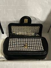 Chanel Evening 25P Flap Bag Black Gold 18cm - 4