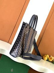 Goyard Morvan Navy Blue Tote Bag 39x6.5x29cm - 2
