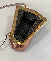 Fendi First Bag Sequins Pink 26x18x9.5cm - 5
