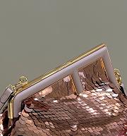 Fendi First Bag Sequins Pink 26x18x9.5cm - 3