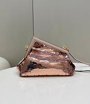 Fendi First Bag Sequins Pink 26x18x9.5cm - 2
