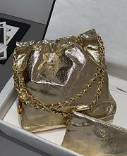 Chanel 22 Handbag Gold 35x37x7cm - 5
