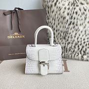Delvaux Brillant Mini White Crocodile 20x12x15cm - 1
