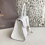 Delvaux Brillant Mini White Crocodile 20x12x15cm - 3