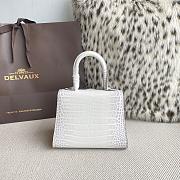 Delvaux Brillant Mini White Crocodile 20x12x15cm - 2