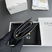  Celine Wallet With Coin Purse 16 Black 12.7x9x2cm - 5