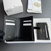  Celine Wallet With Coin Purse 16 Black 12.7x9x2cm - 3