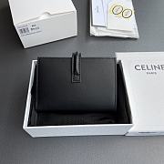  Celine Wallet With Coin Purse 16 Black 12.7x9x2cm - 2