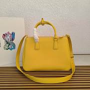 Prada Large Galleria Leather Bag Yellow 32x22.5x13.5cm - 3