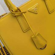Prada Large Galleria Leather Bag Yellow 32x22.5x13.5cm - 2