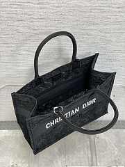 Dior Medium Book Tote Black Bag 36x18x28cm - 3