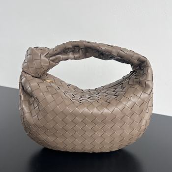 Bottega Veneta Teen Jodie Taupe Grey Bag 36x21x13cm