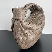 Bottega Veneta Teen Jodie Taupe Grey Bag 36x21x13cm - 5
