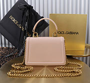 Dolce & Gabbana Mini Devotion Pink Top Handle Bag 19x4.5x13cm - 4