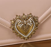 Dolce & Gabbana Mini Devotion Pink Top Handle Bag 19x4.5x13cm - 2