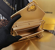 Dolce & Gabbana Mini Devotion Gold Top Handle Bag 19x4.5x13cm - 6