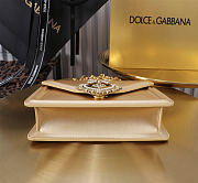 Dolce & Gabbana Mini Devotion Gold Top Handle Bag 19x4.5x13cm - 5