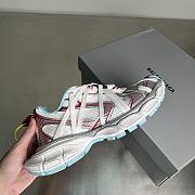 Balenciaga 3XL Extreme Laces B Sneaker White, Red - 4