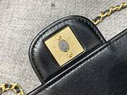 Chanel Black Lambskin Shoulder Bag 26x13x4cm - 6