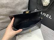 Chanel Black Lambskin Shoulder Bag 26x13x4cm - 3