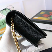 Gucci GG Marmont Chain Wallet Black Gold 20x12.5x4cm - 5