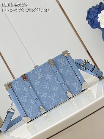 Louis Vuitton LV Wallet Trunk Taigarama Blue 21.5x13.5x6cm