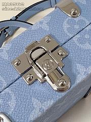 Louis Vuitton LV Wallet Trunk Taigarama Blue 21.5x13.5x6cm - 5