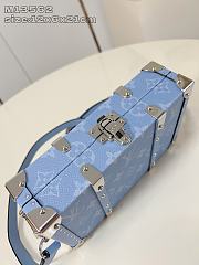 Louis Vuitton LV Wallet Trunk Taigarama Blue 21.5x13.5x6cm - 2