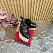 Valentino Garavani Black Tan-Go Clogs Black 10cm - 3