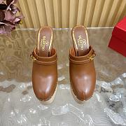 Valentino Garavani Black Tan-Go Clogs Tan 10cm - 5
