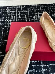 Valentino Garavani Quiltie 67 Beige Ballerinas Flat - 4