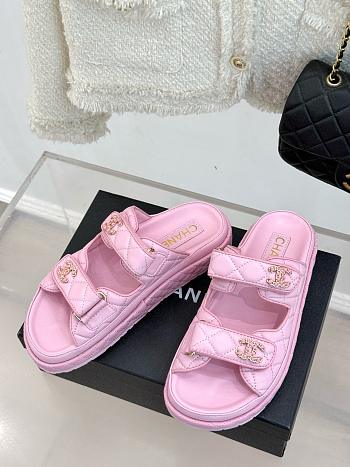 Chanel Lambskin Pink Sandals