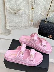 Chanel Lambskin Pink Sandals - 2