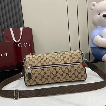 Gucci GG Canvas Small Cylinder Bag 30x16x16cm