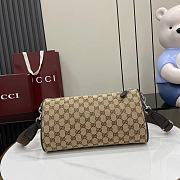 Gucci GG Canvas Small Cylinder Bag 30x16x16cm - 6