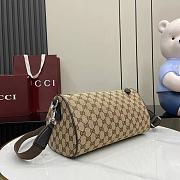 Gucci GG Canvas Small Cylinder Bag 30x16x16cm - 5